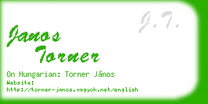 janos torner business card
