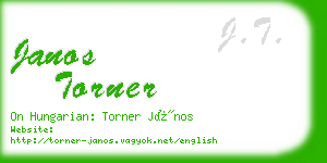 janos torner business card